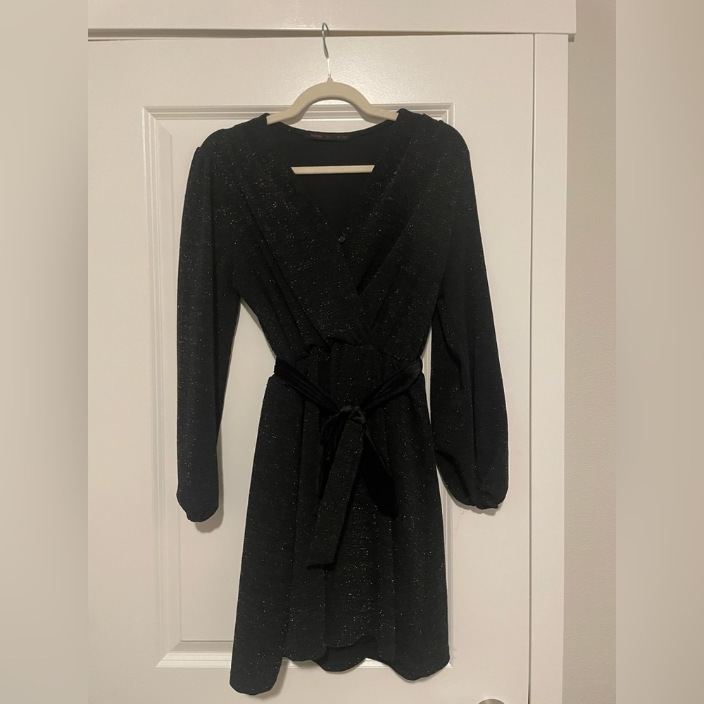 Long sleeve sparkly dress